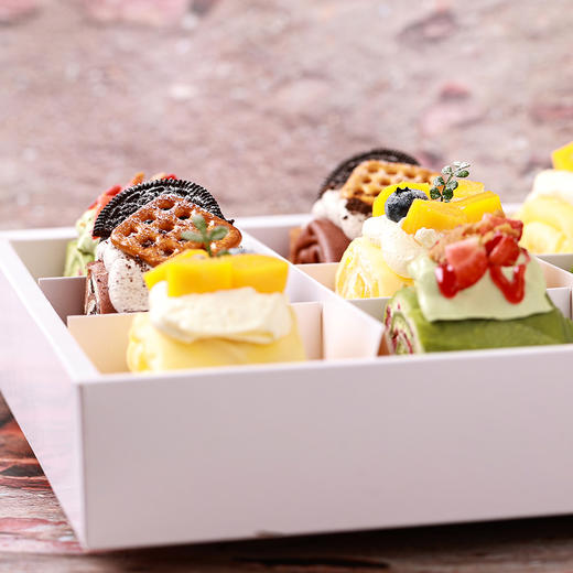 【限定福利】9宫格三拼甜品-进口动物奶油毛巾卷蛋糕【惠州】 商品图4