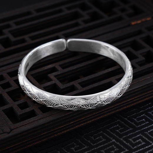 【宇宙奇观】子佩集S999银手工手镯原创设计【55031141】2407 商品图3