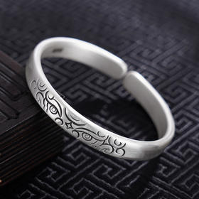 【瑞兽守护】子佩集S999银手工手镯原创设计【55052223】2407