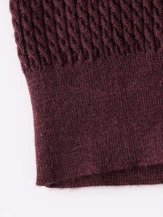 COCO ZONE 100绵羊毛POLO领针织衫长袖上衣CC1B1526 商品图7