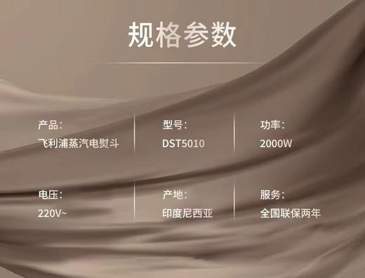 7F 飞利浦  飞利浦蒸汽电熨斗DST1050 商品图5