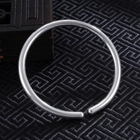 【心如止水】子佩集S999银手工手镯原创设计【55033101】2407