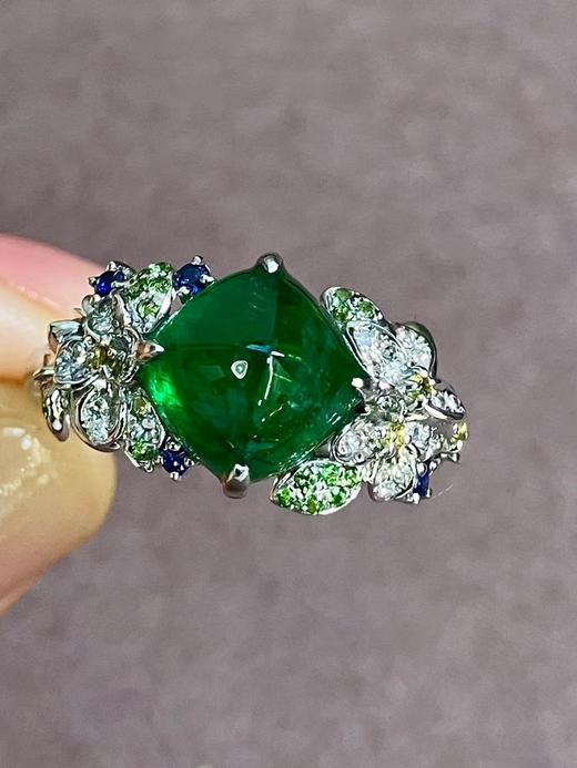 3.69ct 祖母绿戒指 商品图3