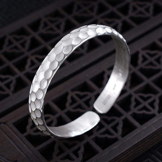 【岁月有痕】子佩集S999银手工手镯原创设计【55031117】2407 商品图1