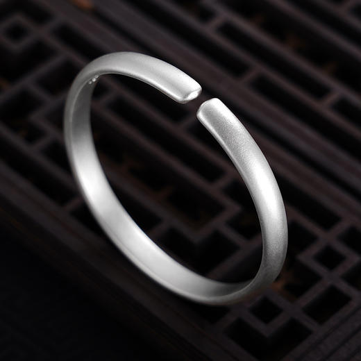 【莲池福至】子佩集S999银手工手镯原创设计【55041201】2407 商品图2