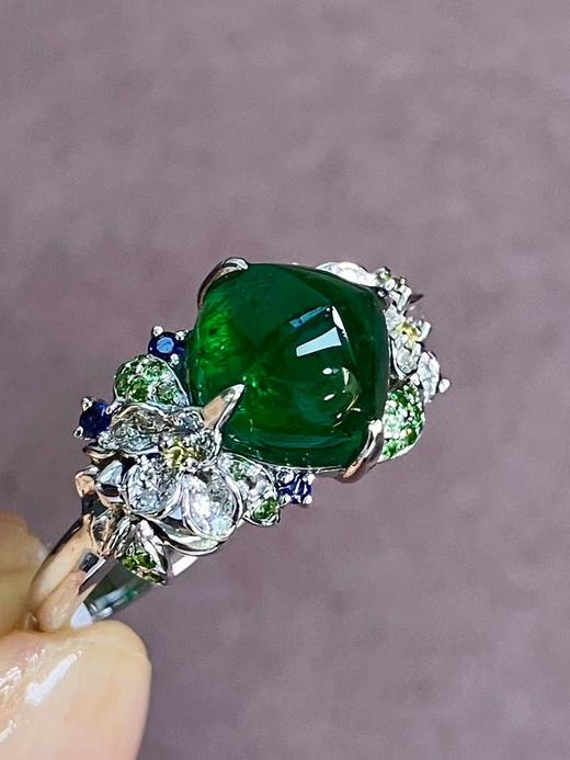3.69ct 祖母绿戒指 商品图2