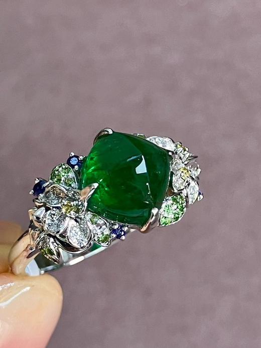 3.69ct 祖母绿戒指 商品图0