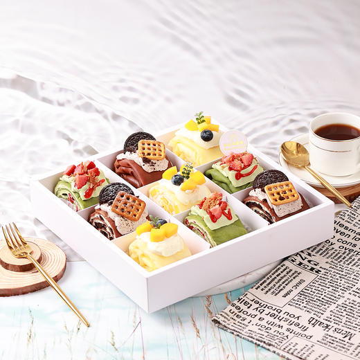 【限定福利】9宫格三拼甜品-进口动物奶油毛巾卷蛋糕【惠州】 商品图5