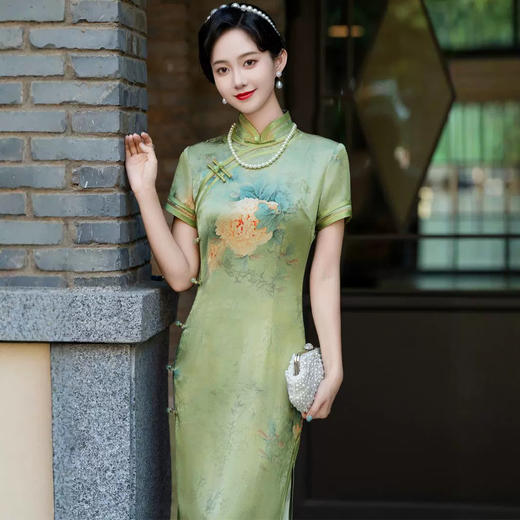 高端老上海旗袍新中式夏女2024新款复古改良高级感国风连衣裙长款 商品图1