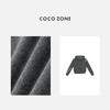 COCO ZONE 女士简约连帽休闲外套百搭通勤上衣CC1C1722 商品缩略图2