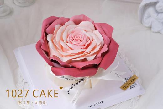 1027CAKE | 翻糖玫瑰花  情人节  玫瑰的故事  紫红色系 商品图0