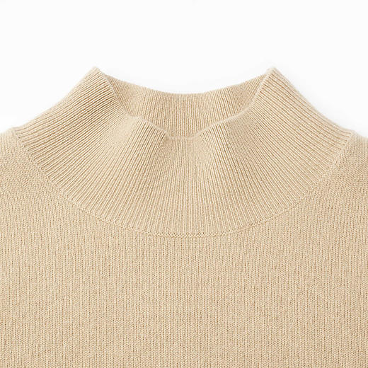 COCO ZONE半高领短袖打底针织衫百搭套头休闲毛衣24C10070 商品图5