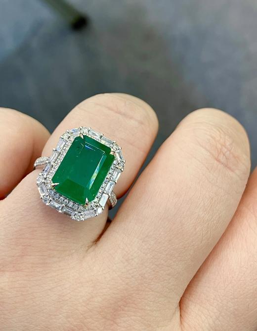 6.51ct 祖母绿戒指 商品图5