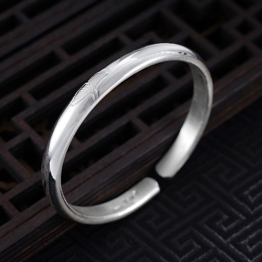 【银杏秋语】子佩集S999银手工手镯原创设计【55031130】2407 商品图3