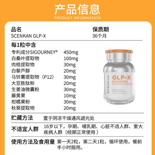 口服思美（植物基底，非药物）【Scenkan GLP-X】美国FDA国际认证！ 商品图4