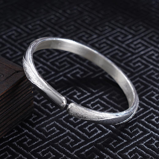 【流星之痕】子佩集S999银手工手镯原创设计【55031106】2407 商品图3