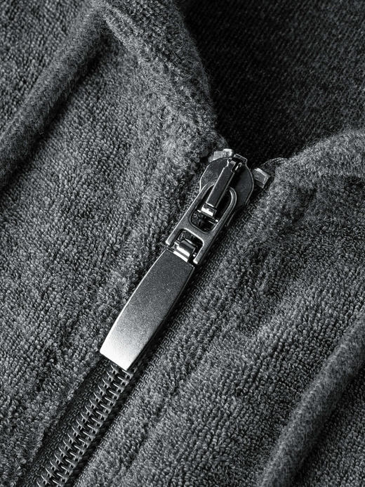 COCO ZONE 女士简约连帽休闲外套百搭通勤上衣CC1C1722 商品图6