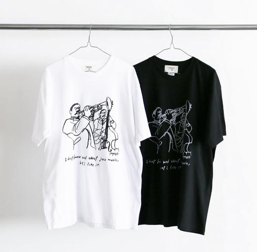 HARVESTY 速写图案限定断续T恤 商品图9