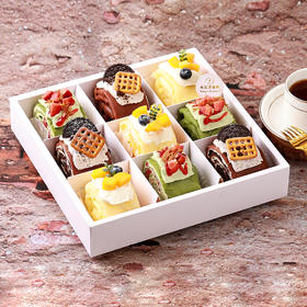 【限定福利】9宫格三拼甜品-进口动物奶油毛巾卷蛋糕【惠州】