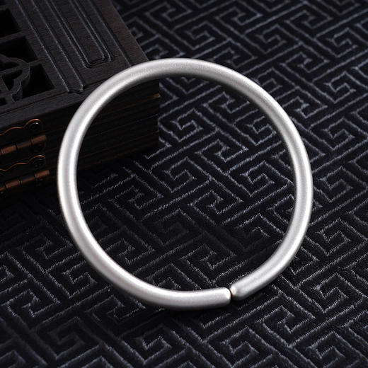 【细水流年】子佩集S999银手工手镯原创设计【55033120】2407 商品图1