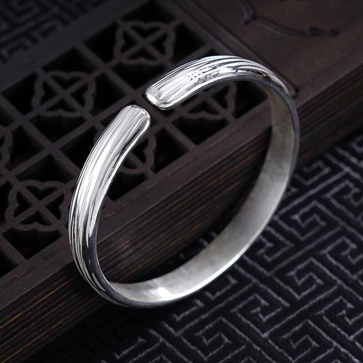 【银河跨步】子佩集S999银手工手镯原创设计【55031102】2407 商品图2