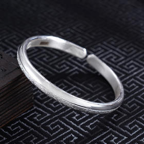 【星河灿烂】子佩集S999银手工手镯原创设计【55031104】2407