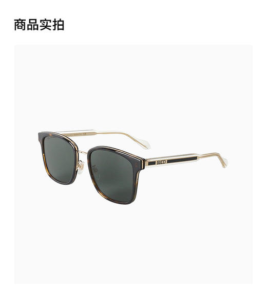 GUCCI 金属色男士圆形太阳镜 GG0563SKN-002 商品图2