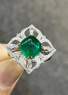 3.5ct 祖母绿戒指