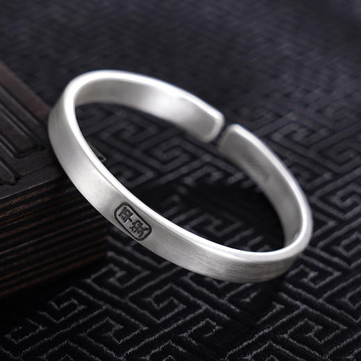 【福气绵长】子佩集S999银手工手镯原创设计【55042221】2407 商品图3