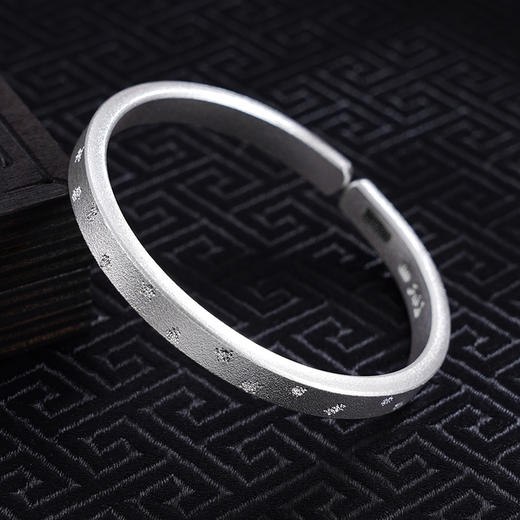 【流星幻想】子佩集S999银手工手镯原创设计【55032122】2407 商品图2
