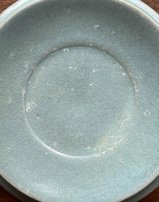 汝窑天青釉笔舔砚，顺丰包邮 商品图8