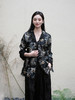 盛唐牡丹 |黑色真丝绡如意湖亭外套 商品缩略图0