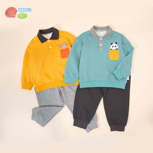 贝贝怡春秋男童卫衣套装ZB3DT021
 商品图1