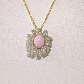 7DAYS粉黛系列繁花海螺贝珠项链