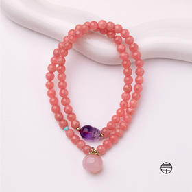 万物三千｜红纹石貔貅招财手串  手链  礼品