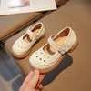【手感细腻，防撞鞋头】女童皮鞋 洋气女童鞋春秋 2024新款 公主鞋 镂空软底鞋子 洞洞鞋单鞋四季鞋-QQ 商品缩略图1