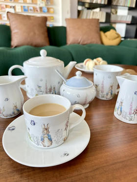 【浪漫英伦下午茶】外网超火的比得兔🐰完整茶具奶杯套组 优雅精致  英国🇬🇧尾单限定，卖完绝版～ 还有0.1元加购甜品叉超值福利,限量300个哦！