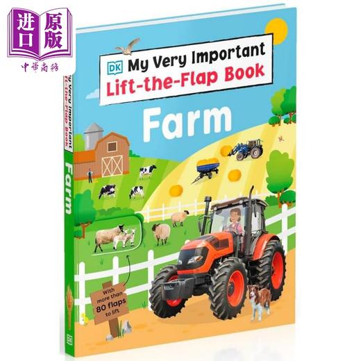 【中商原版】DK互动小百科 农场 My Very Important Lift-the-Flap Book Farm 英文原版 儿童纸板绘本 纸板书翻页书 百科童书 商品图1