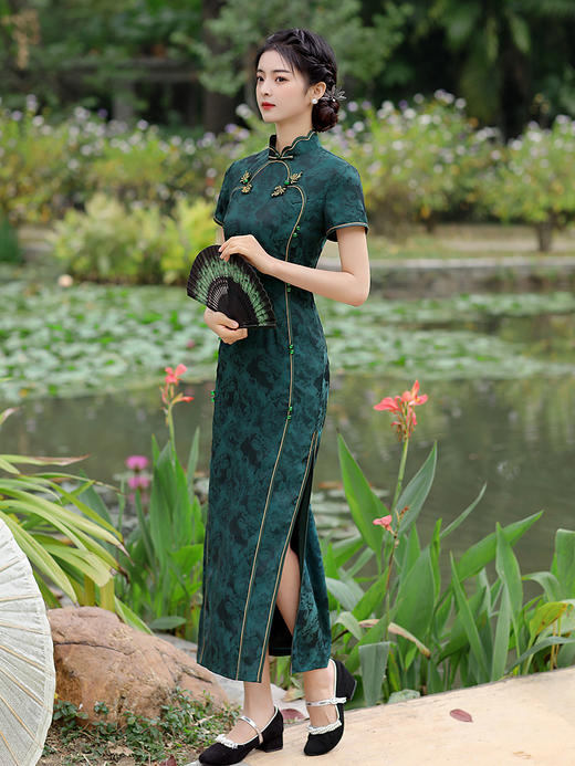 双层长款旗袍 TMY7625 商品图3