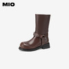 MIO米奥冬季经典复古酷飒美拉德西部靴潮流百搭靴子女M245742206 商品缩略图0