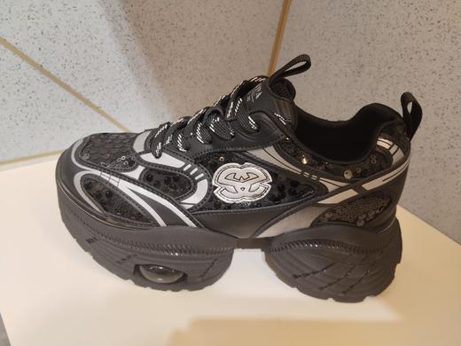 索菲娅2024年潮酷厚底亮片透气休闲增高老爹鞋 商品图3