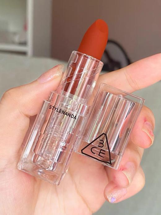 3CE透明壳口红柔雾哑光唇膏#RED MUSE糖霜草莓 商品图3