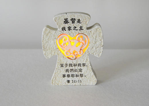 【夜灯家族】 纟巠 文金句 - 树脂雕塑-自带电池/ LED灯-桌摆 商品图3