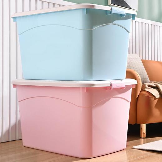 【多功能收纳箱】塑料储物箱特大号被子收纳盒玩具储物盒搬家用衣服整理箱 收纳箱 商品图1