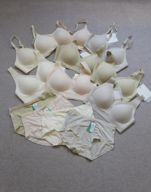 You Need 请拿好 哈！妞子滴 HF 兰精莫代尔 无钢圈Bra+三角内 套装 4色入 商品图0