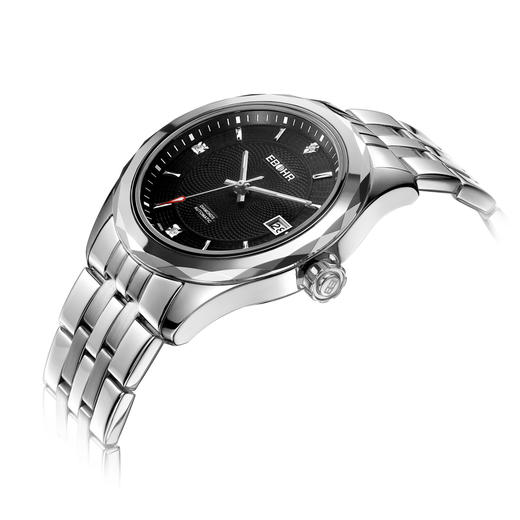 依波表EBOHR 专柜同款气质钨钢表圈进口机械机芯50米防水1027 商品图1