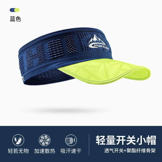 【买一送一！男女同款！运动遮阳帽！透气舒适！超轻!】跑步空顶帽子男夏季透气防晒速干网球帽户外马拉松轻量遮阳太阳帽-24XHYD006 商品图5