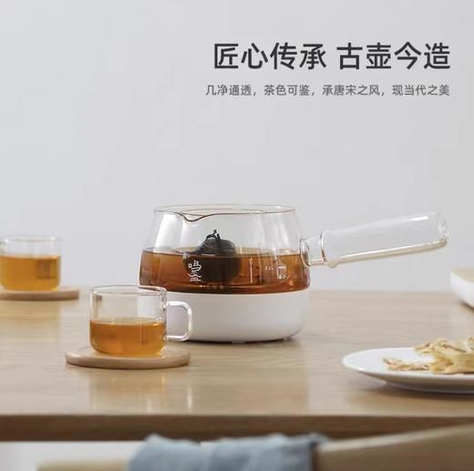 鸣盏养生煮茶器，高硅硼玻璃+316不锈钢，简化煮茶工具及步骤，配以智能双模式烹煮时间，令养生更便捷 商品图0