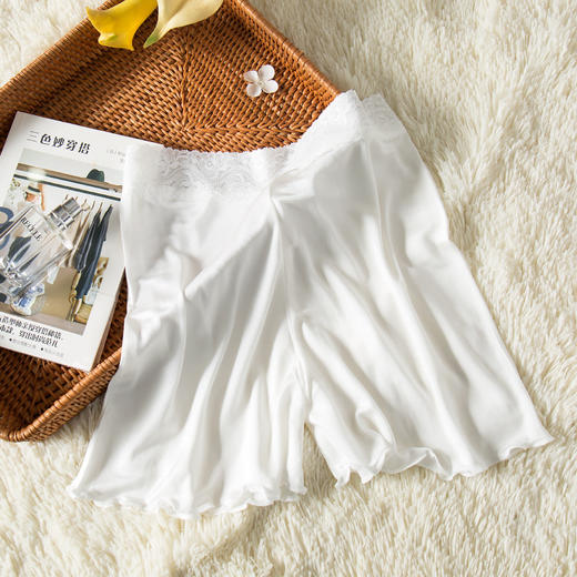 丁摩 真丝打底裤女外穿夏季防走光安全裤薄款大码桑蚕丝短裤4ZF-2003 商品图2