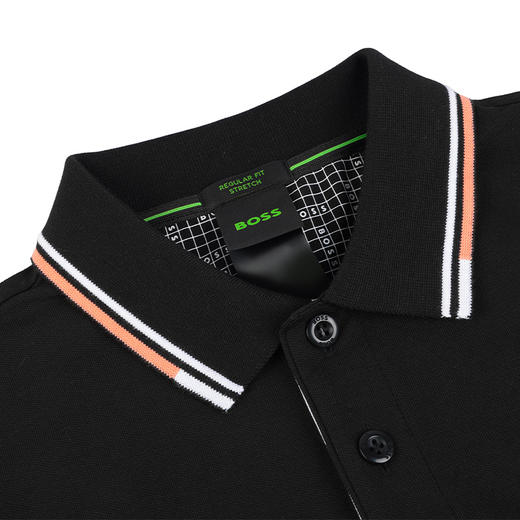 【超惠秒】BOSS 男士 刺绣字母胸标 弹棉短袖Polo T恤 11879 商品图8